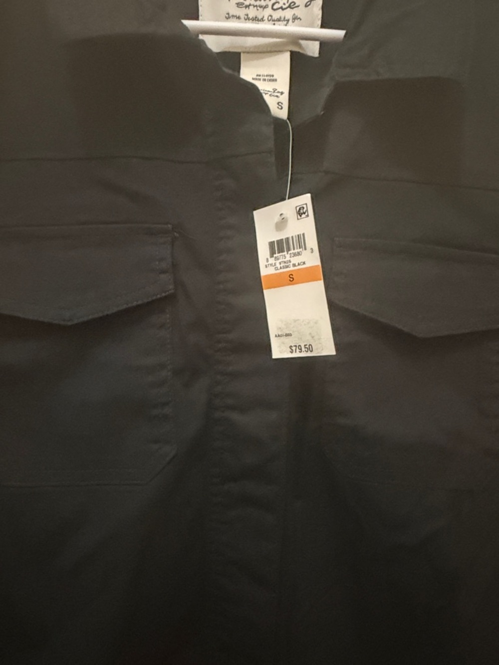American Rag Black Cropped Drawstring Utility Jacket - Picture 3 of 4